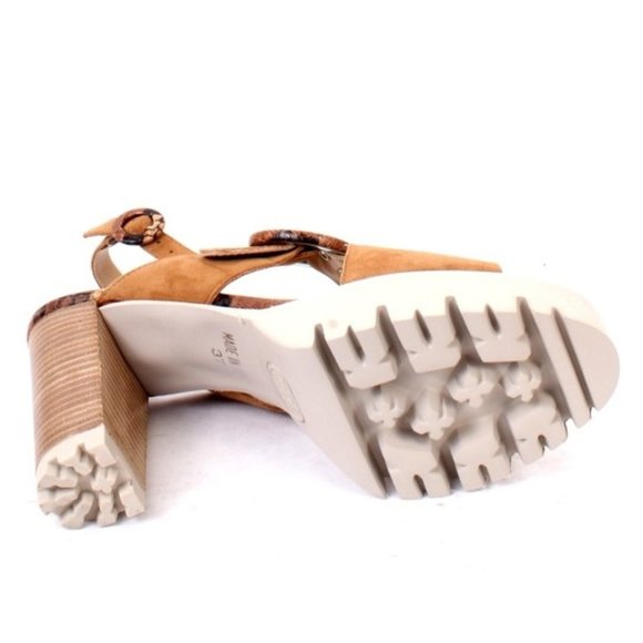 Luca Grossi 468b Multicolor Suede Platform Slingback Heel Sandals - Picture 8 of 8